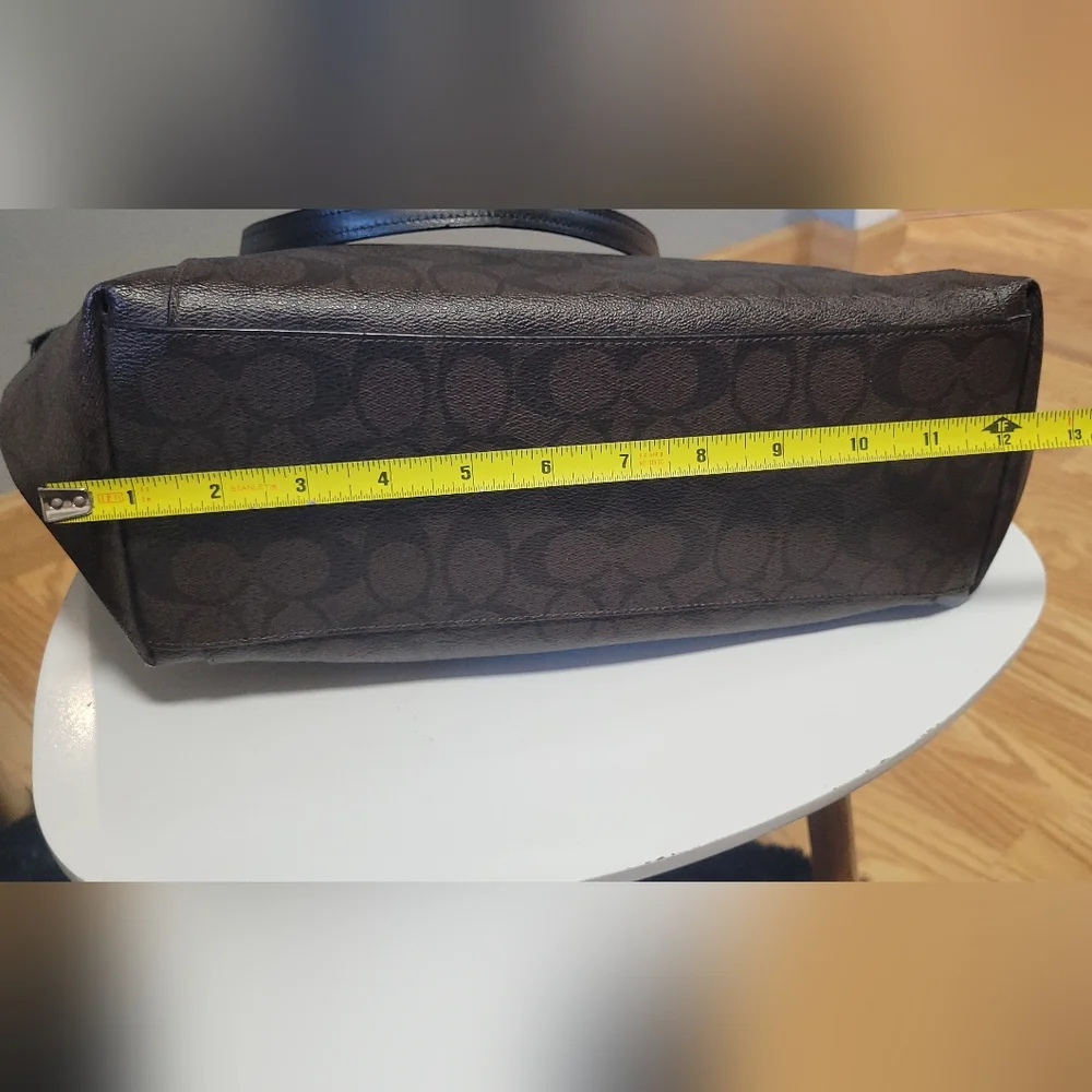 Coach Dark Brown Signature Tote - Picture 6 of 7